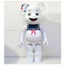 1000% Bearbrick Stay Puft Marshmallow Man (SOS Fantômes)