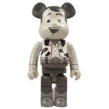 1000% Bearbrick Toy Story Woody (B & W Ver.)