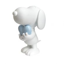 Snoopy Coeur Mat & Bleu Pastel Laqué