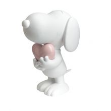 Snoopy Coeur Mat & Rose Pastel Laqué