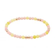 Anil Arjandas Energy Bracelet - Pink Opal and Lemon Jade