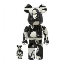 400 % + 100% Bearbrick Andy Warhol Double Mona Lisa