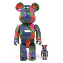 400% + 100% Bearbrick Flowers - Andy Warhol