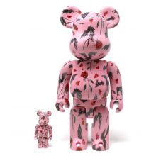 400% + 100% Bearbrick Kidill x Eri Wakiyama bat (Rose)