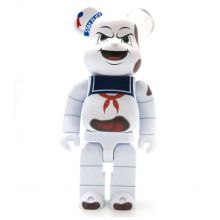 400% Bearbrick Stay Puft Marshmallow Man Anger Face (SOS Fantômes)