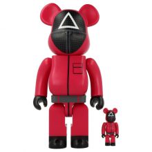 400% + 100% Bearbrick Squid Game Guard (Triangle)