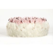 AP Collection Pouf XL Flamingo Fluffy Ball