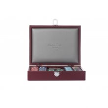 Hector Saxe Coffret Poker Cuir Buffle Cremisi