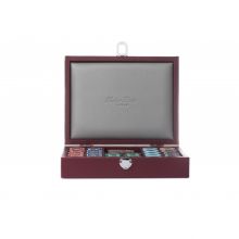 Hector Saxe Coffret Poker Cuir Buffle Cremisi