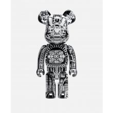 1000% BEARBRICK H.R Giger Black Chrome