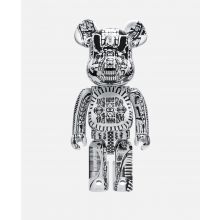 1000% BEARBRICK H.R Giger White Chrome