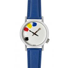 Montre Akteo Peinture 01 W – 42mm - Art Peinture - bracelet bleu