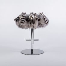 AP Collection Bar Stool Fluffy Raccoon 