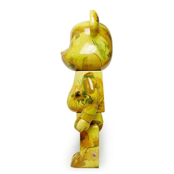 Figurine % Bearbrick Van Gogh Museum Sunflowers   Connect Paris