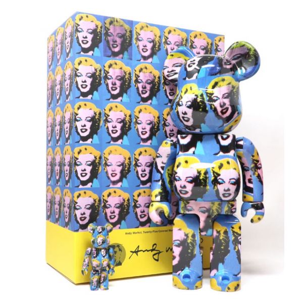 400% + 100% Bearbrick Andy Warhol Marilyn Monroe - Connect Paris