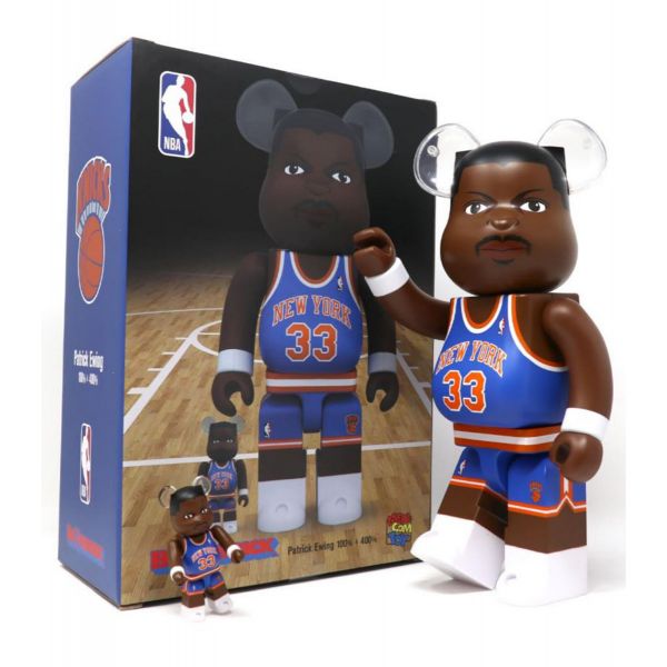 Figurine Medicom Toy 400% + 100% Bearbrick Patrick Ewing (Knicks